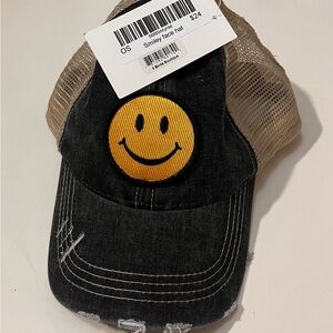 Smiley face ballcap